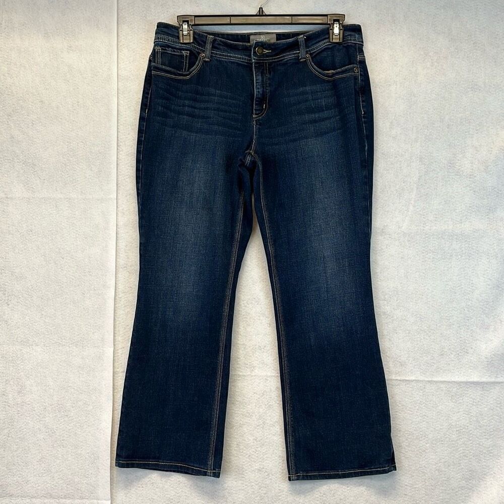 SO SLIMMING by CHICO'S Jeans Women's Size 1.5R Blue‎ Denim Mid-Rise Medium Wash